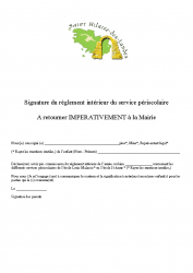 signature du reglement