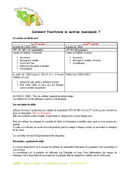 7- information sur le fonctionnement de la cantine