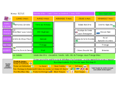 Menus 10 ECOLE