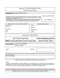 MANDAT DE PRELEVEMENT