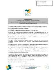 Arrêté modificatif d’ouverture d’enquête publique -tampon